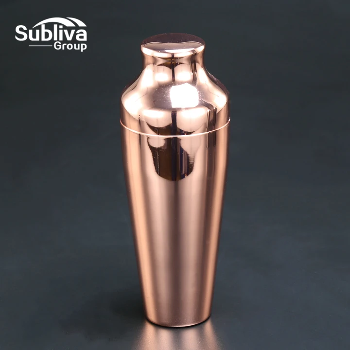 

Deluxe Boston Cocktail Shaker Stainless Steel 500ml Copper Plated Cocktail Shaker Essential Barware Bar Tool