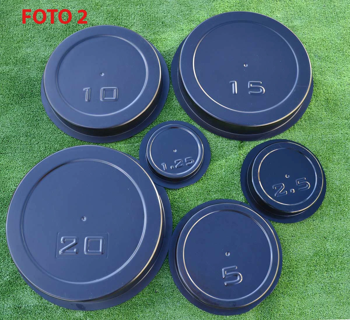 SET 6 Pcs MOLDS Casting CONCRETE WEIGHT PLATES BARBELL DISCS MOLDS