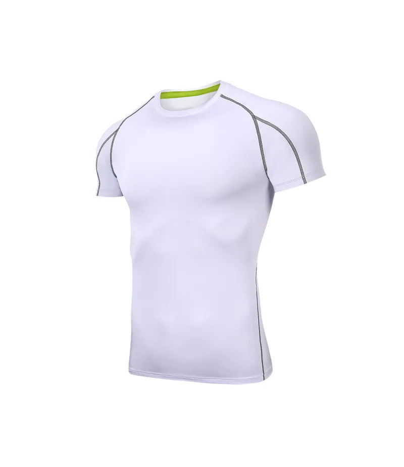 15 Colors Running T-shirt New Pro Fitness Wear Summer Men Quick Dry Cycling Top Gym Shirt Bike Jersey Running Clothing - Цвет: 7