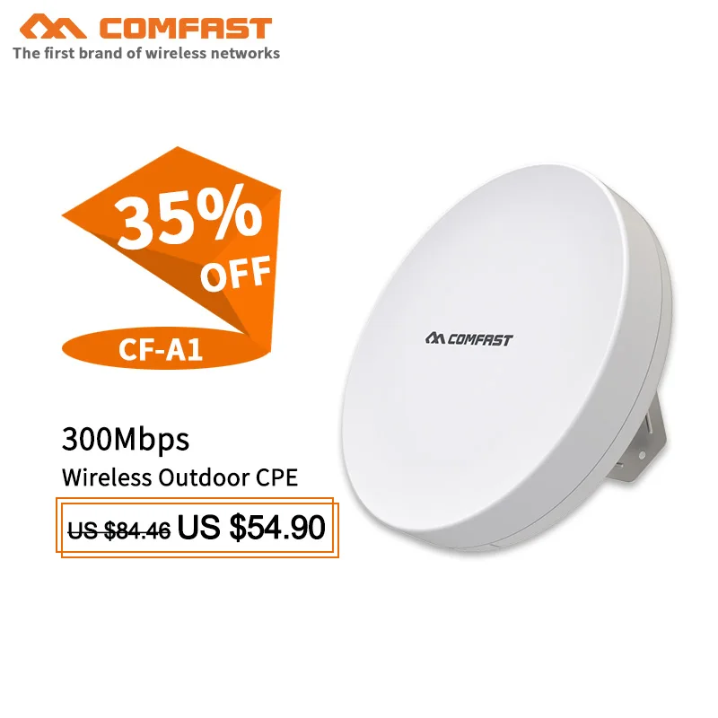 

1-2KM long range COMFAST outdoor wireless CPE WDS bridge CF-A1 poe WIFI router WIFI amplifier extender repeater for IP camera