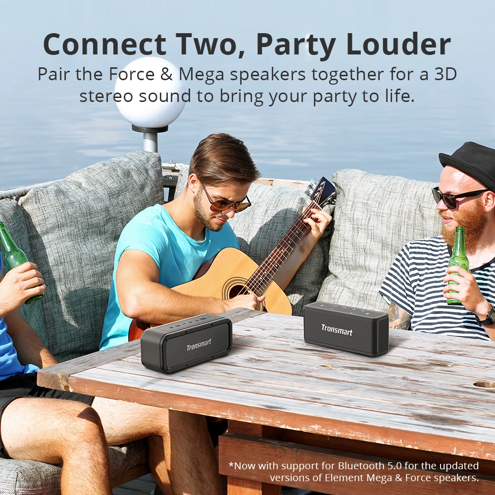 Tronsmart Force Bluetooth Speaker Bluetooth 5.0 Portable Speaker 40W Speakers IPX7 Waterproof with Voice Assistant,TWS,NFC Tronsmart Force Bluetooth Speaker Bluetooth 5.0 Portable Speaker 40W Speakers IPX7 Waterproof with Voice Assistant,TWS,NFC