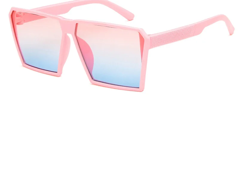 RBRARE Classic Square Sunglasses Girls Boys Colorful Mirror Children Glasses Concave Shape Personality Anti-UV Street Beat Kid cute sunglasses