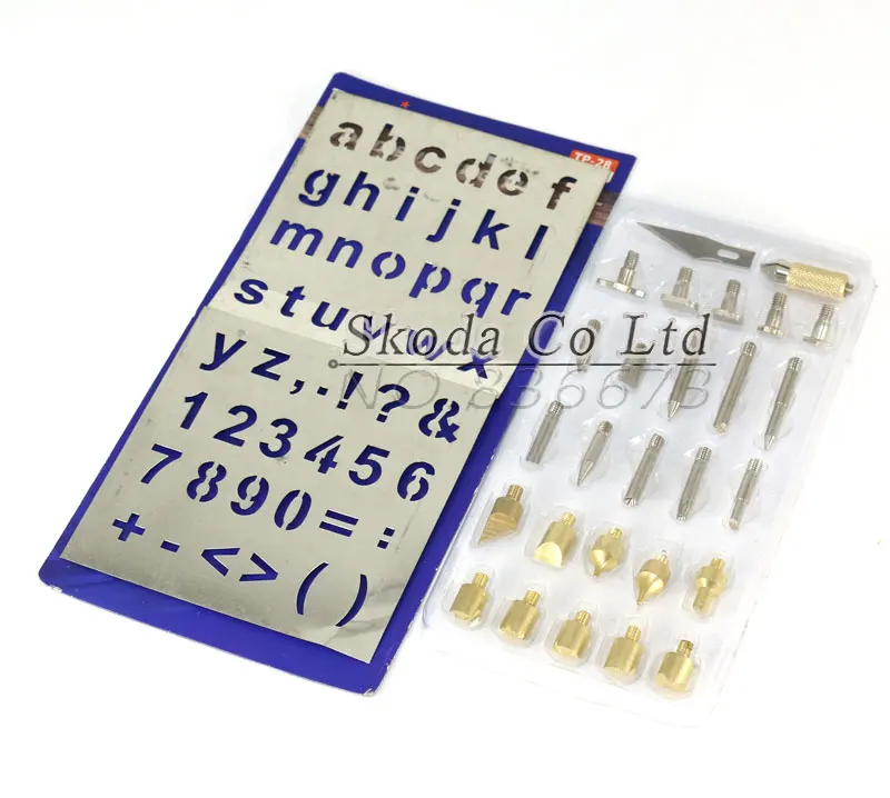 

Free shipping 28pcs Pyrography special iron tips for Leather wood gourd crafts Art DIY pyrography pen solder iron tools