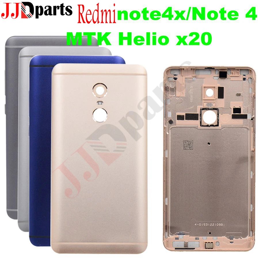 

Xiaomi Redmi Note 4X 4 Battery Cover Rear Door Back Housing Case Note4 Replacement For MTK Xiaomi Redmi Note 4 Battery Cover