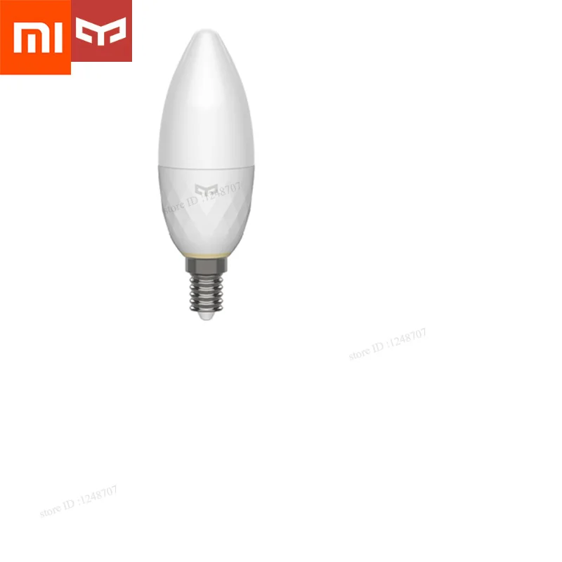 4 шт. Xiaomi Mijia Yeelight умная Свеча лампа Смарт E14 лампа работает с Yeelight концентратор/Xiaomi часы шлюз Xiaomi Home APP - Цвет: 1Pcs