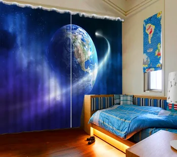 

Modern Home Decoration Blackout 3D Curtain stereoscopic sky curtains Blackout curtain