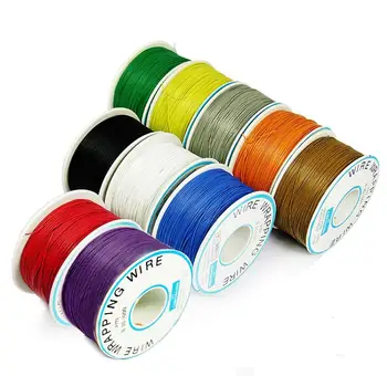 

FEORLO 10pcs 250 meters electrical wire, wrapping wire 30awg OK Line Circuit Board PCB Jumpers Fly Airline Connect line