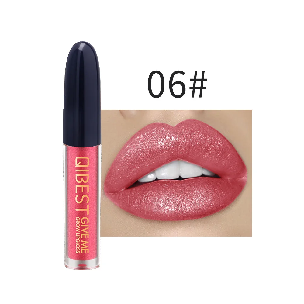 18 colors Lipgloss Sexy Liquid Lip Gloss non-stick cup lip gloss Glitter Flip liquid Long Lasting Waterproof makeup cosmetics - Цвет: 06