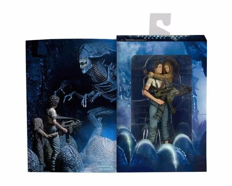 

18CM NECA ALIENS RESCUING NEW T DELUXE SET Aunt Ripley Little Girl PVC Action Figure Doll Collectible Model toys