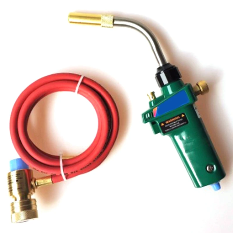 Mapp Gas Brazing Torch Self Ignition Trigger 1.5M Hose Propane Welding Heating Bbq Hvac Plumbing Jewelry Cga600 Burner