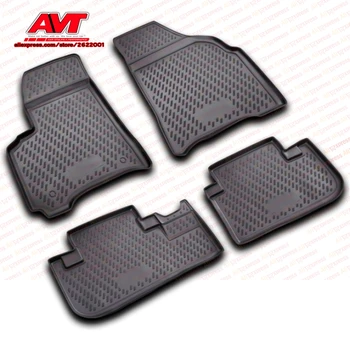 

Floor mats for Chevrolet Rezzo 2004- 4 pcs rubber rugs non slip rubber interior car styling accessories