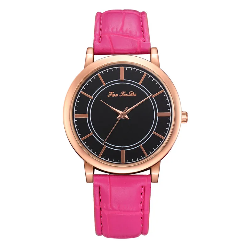Fashion Women's Watches Simple watch luxury dress ladies Leather bands Analog Quartz Wrist Watch clock Montre femme Y12 (4)