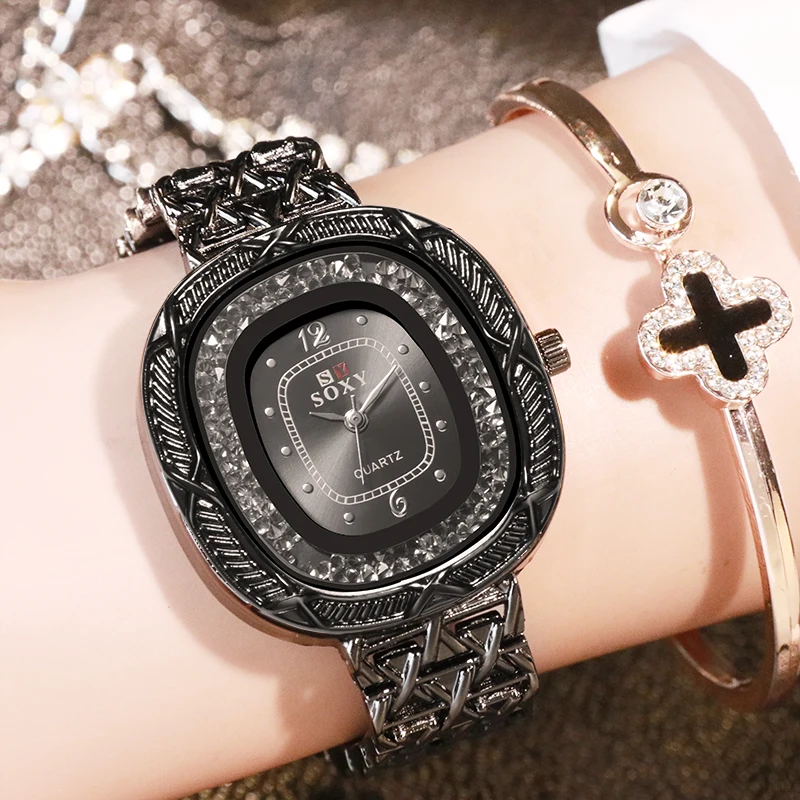 SOXY люксовый бренд женские кварцевые женские часы женские наручные часы модные стальные женские часы relogio feminino montre femme