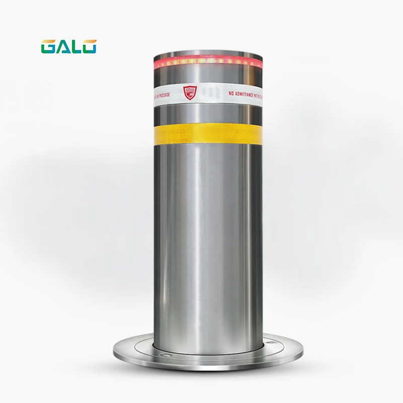 

New type parking rising Automatic Stainless steel Reflective Hydraulic Bollard 1 motor/PCS