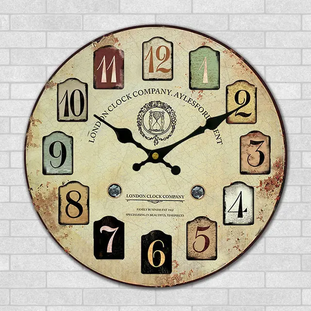 30cm Wooden Wall Clock Modern London Fashion Wall Decor Clock ... 30cm Wooden Wall Clock Modern London Fashion Wall Decor Clock ...