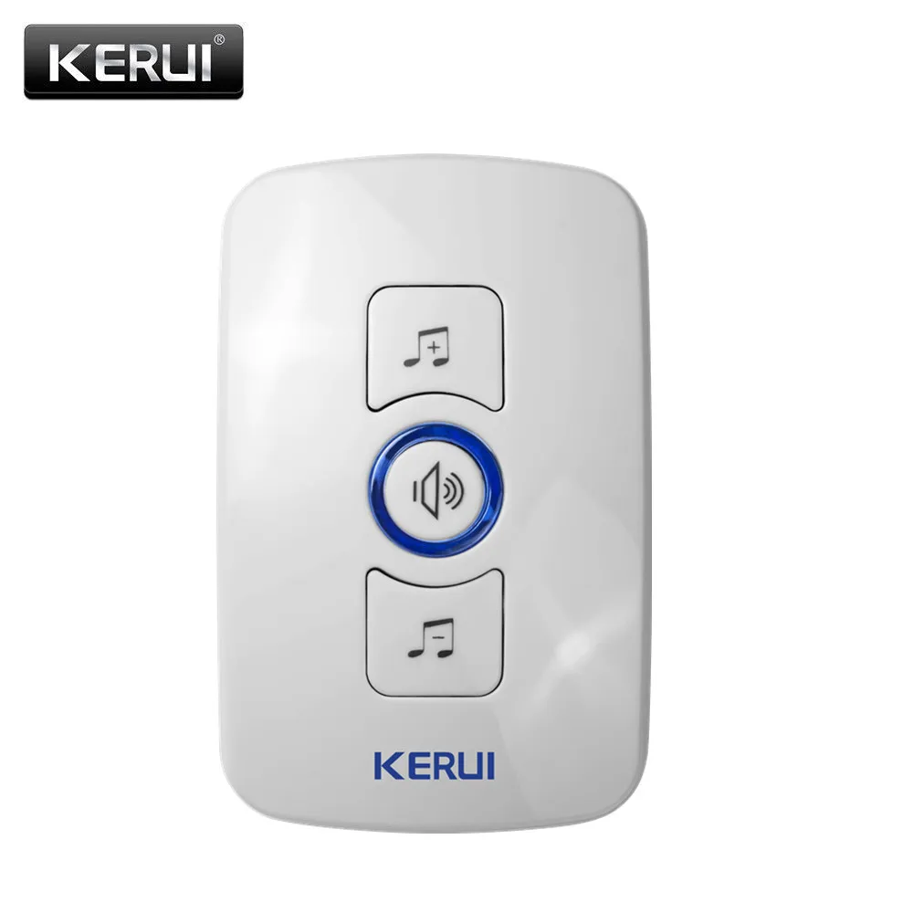 

KERUI 32 Tunes Smart Wireless Remote Control Doorbell Home Receiver With LED Light Waterproof DC Door Bell 500ft Range for Home