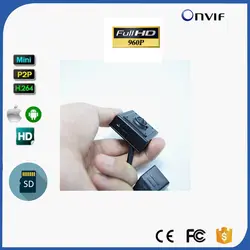 1.3MP 960 P 40*40 мм мини Ip Камера слот для карты Sd H.264 Plug and Play Пинхол Micro IP Камера SD карты P2P ONVIF ПК и телефон