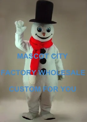 

Angel's Eye Professional Snowman Mascot Costume Adult Size Chirstmas Holiday Winter Mascotte Outfit Suit Fancy Dress SW642