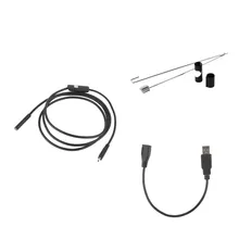 7 мм Объектив 3,5 м 6 светодиодный 2 в 1 Инспекционная камера эндоскоп для компьютера и сотовых телефонов