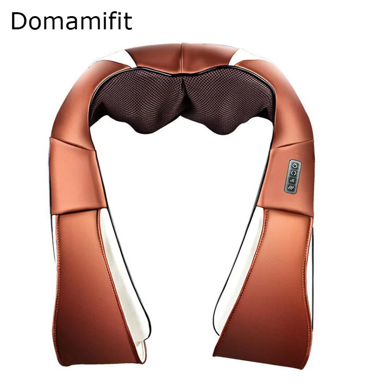 Domamifit u образный Электрический шиацу на спине шеи плечо тела массажер