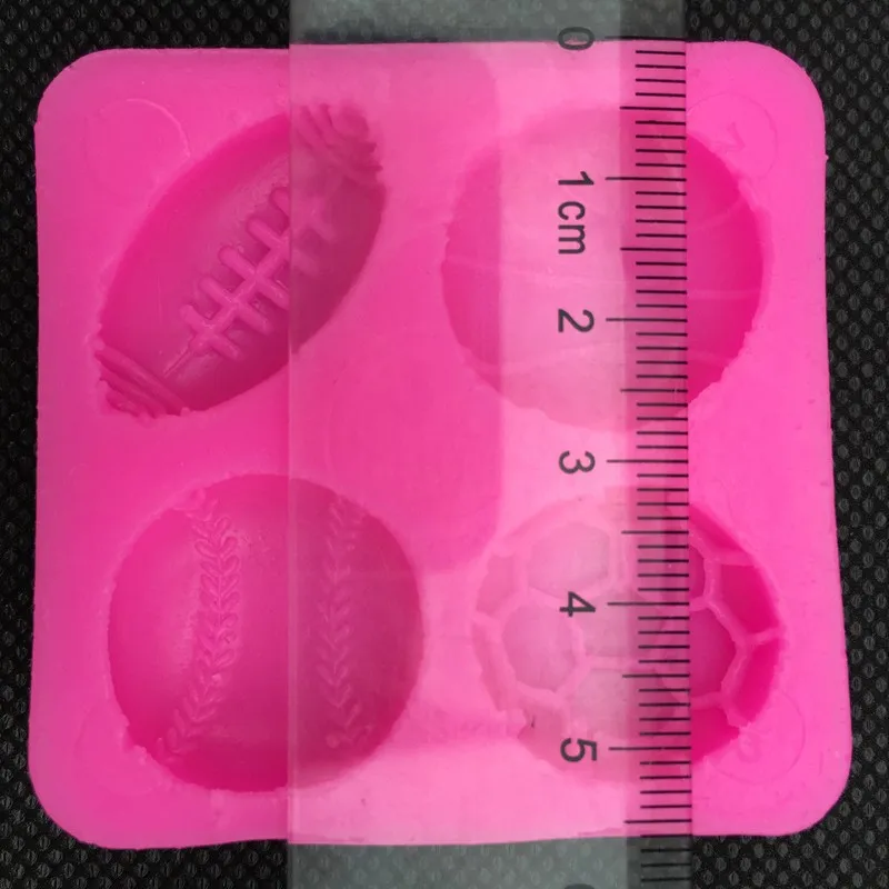 Футбол Баскетбол Теннис помадка силиконовая форма для кухни шоколадные кондитерские конфеты глина для изготовления кексов украшения инструменты FT-0149