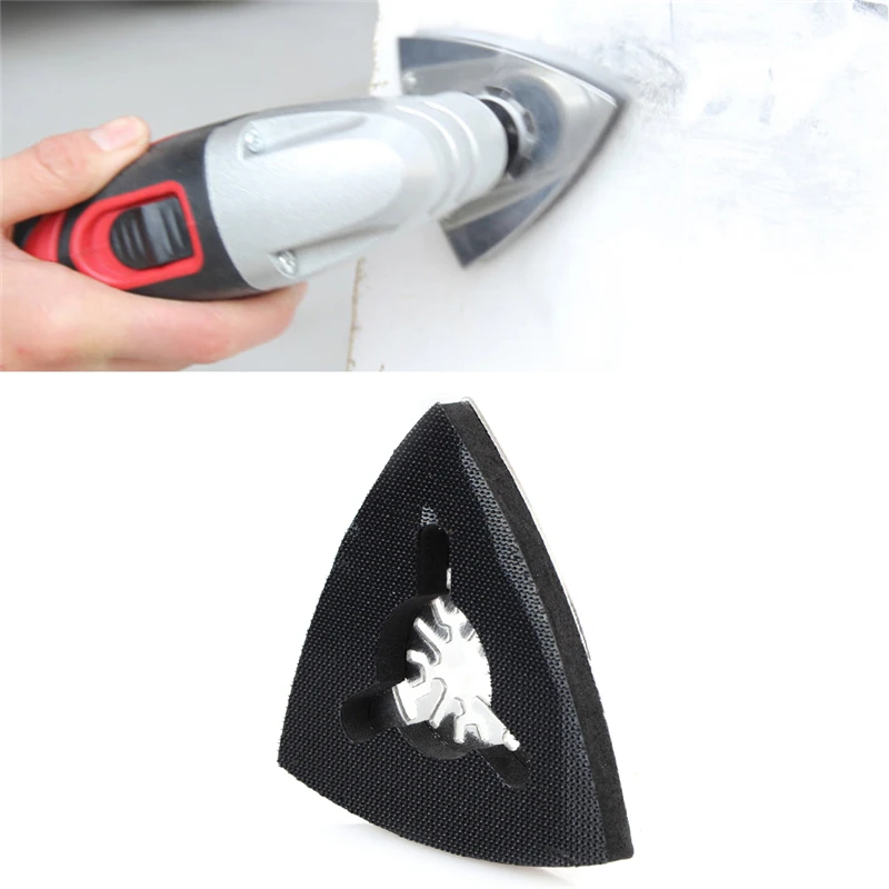 

80mm Power Tool Triangular Sanding Pad Oscillating Multi Tools Stainless Steel Rotary Tools for big opening