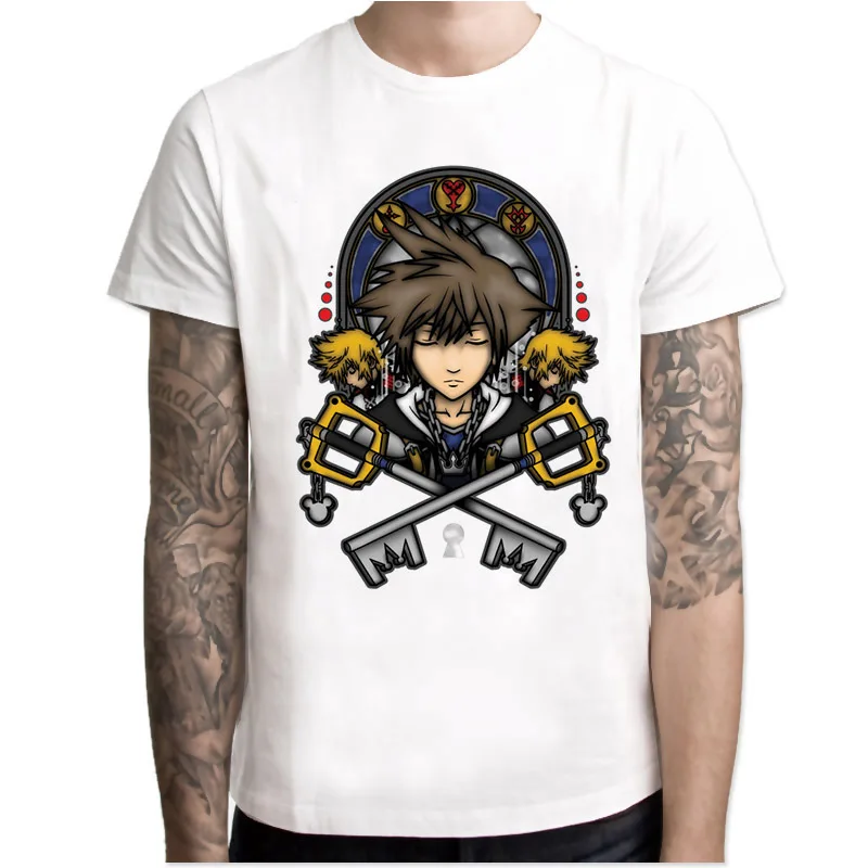 

kingdom hearts 2019 News High quality Male tshirt Fashion Custom man's T-shirt Graphic Tees shirt tops MR4253