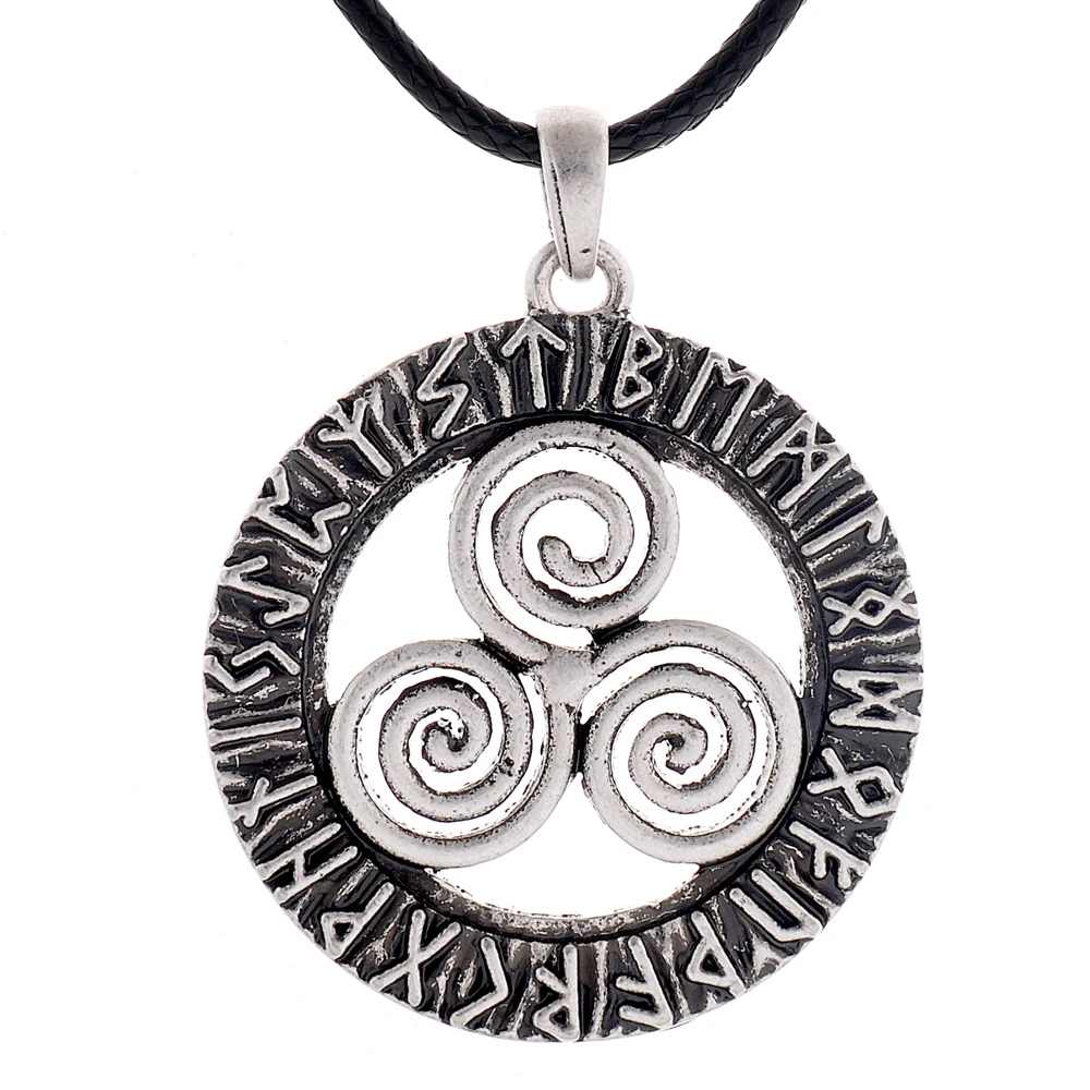 1pc Vintage Norse Vikings Charm Retro Talismans Triskele Amulets Runic Triskelion Pendant Necklace
1pc Vintage Norse Vikings Charm Retro Talismans Triskele Amulets Runic Triskelion Pendant Necklace