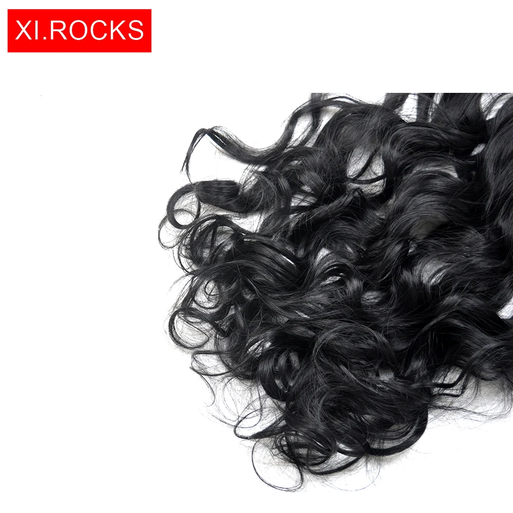 Wjj12070/1 p Xi Rocks вьющиеся волосы на заколках для наращивания парик Синтетический