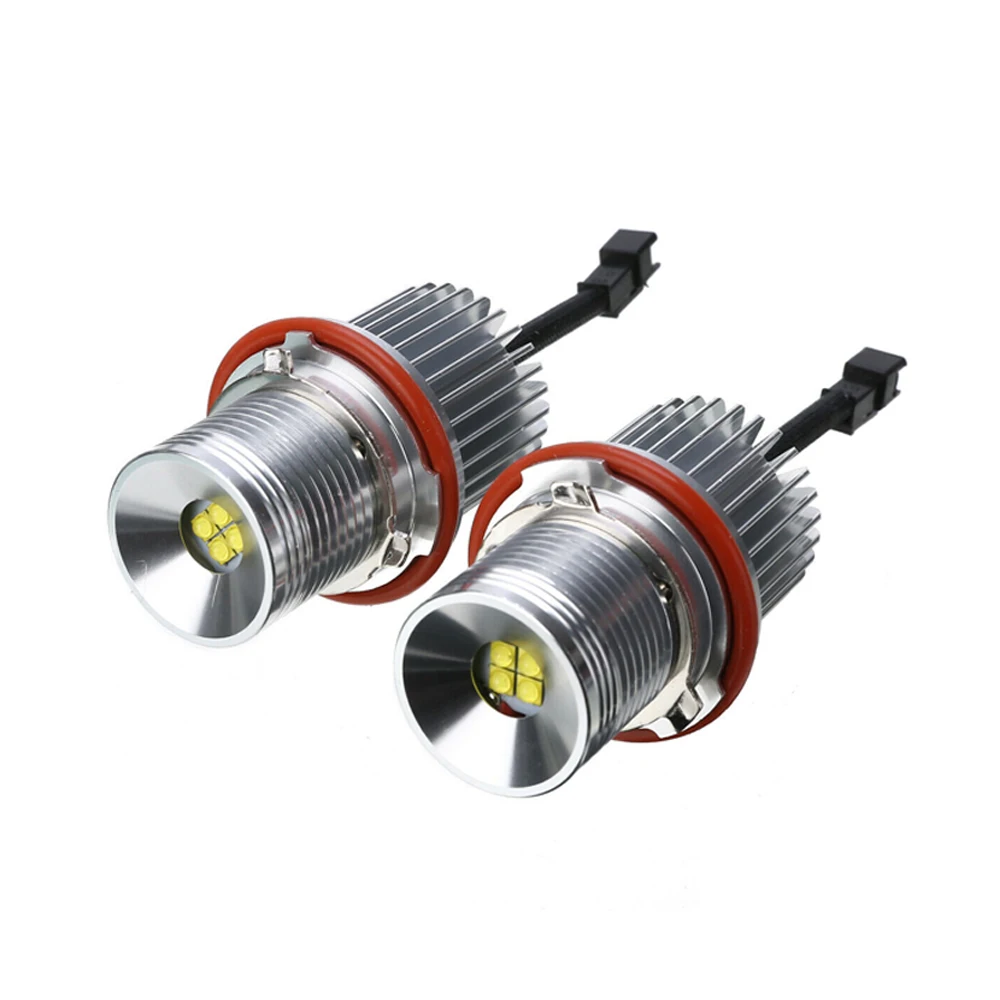 2 шт. Высокая мощность без ошибок Canbus Белый 6000 К LED Ангельские Глазки 40 Вт комплект