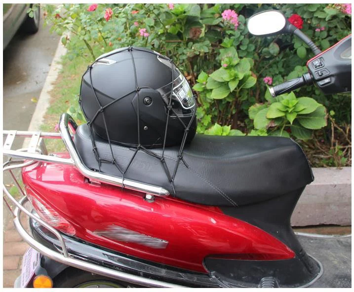HZYEYO 30 см* 30 см мотоциклетный шлем багажная сетка сумка ремень бак мусора Защитная Экипировка эластичная веревка сетчатая Крышка Ремонт Аксессуары
