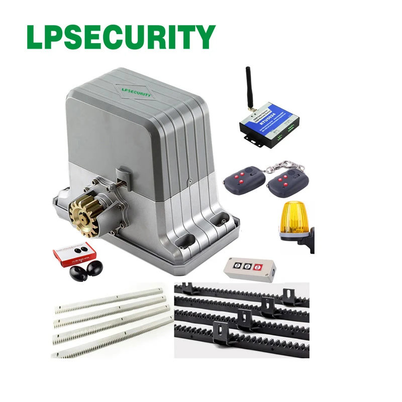 1800kgs Complete Kit Sliding Gate Opener Motor With Gear Racks 6m Or 5m