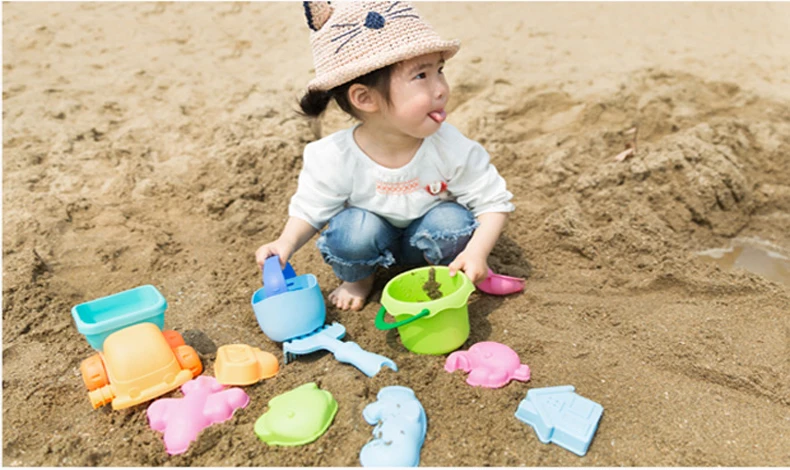 Детские блестящие детские игрушки для пляжа набор Детская лопатка для песка Детская ванна мальчик девочка играть игры с песком инструменты для очистки снега Песочная скульптура игрушка образование