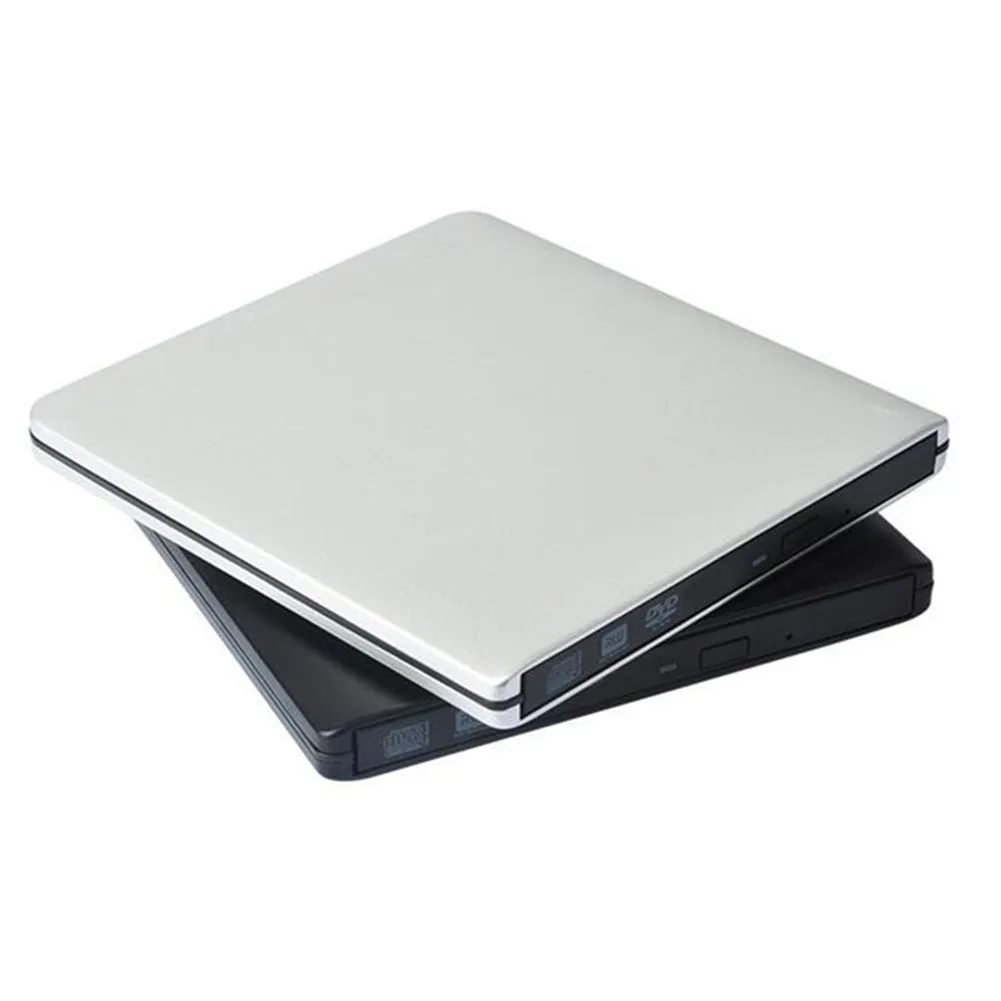 N USB 3.0 External DVD Drive Aluminum Alloy CD/DVD Rewriter Recorder Drives For Laptop PC Computer Macbook Windows 7/8 Q