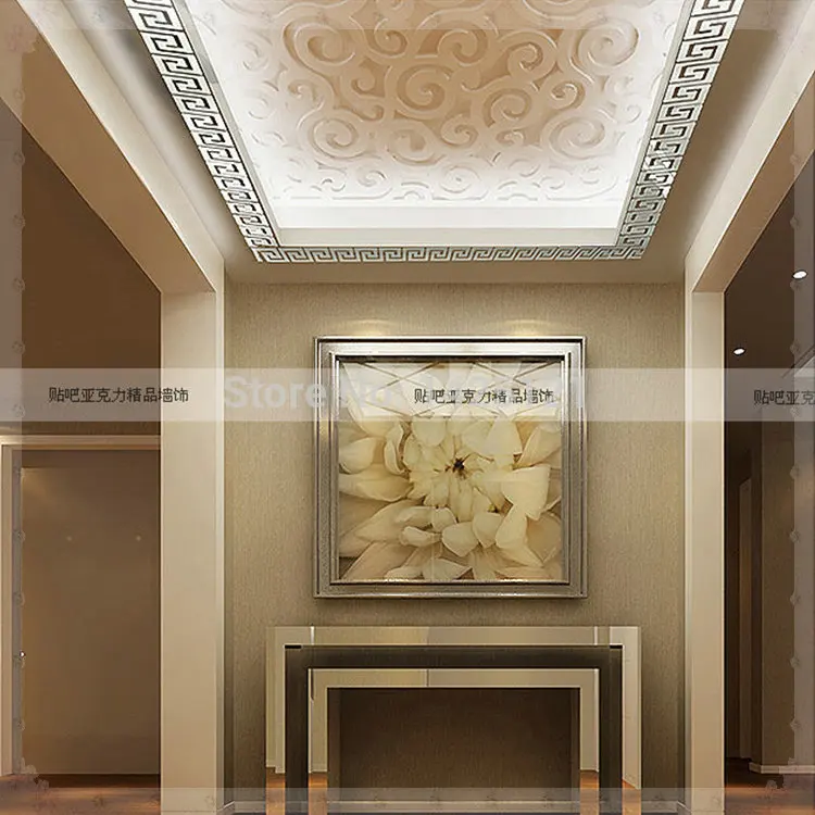 2014 acrílico 3d estereoscópica espejo techo suspendido decorativos