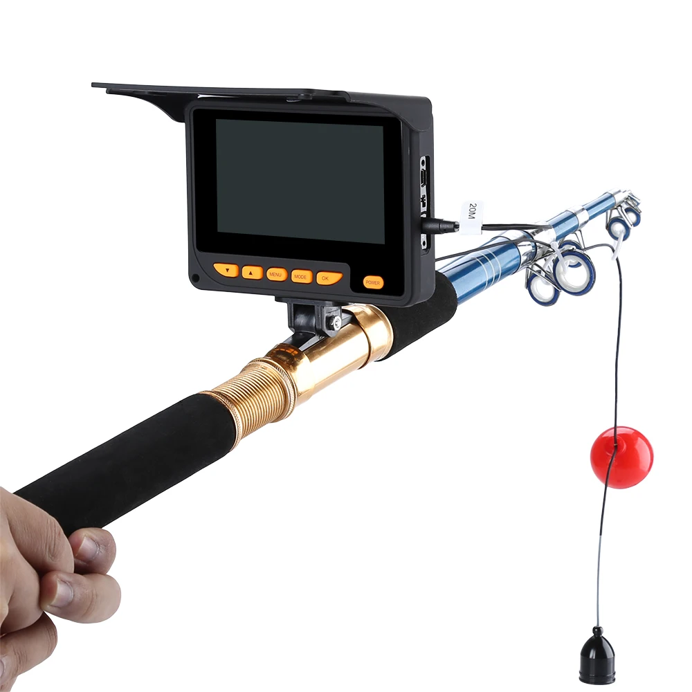  Eyoyo Underwater Ice Fishing Camera 20M Detection Range HD 1000TVL Video Fish Finder 4.3