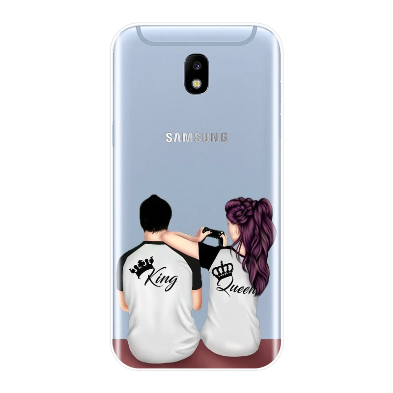 Мягкий чехол для телефона из силикона Samsung Galaxy J3 J5 J7 2015 2016 2017 пара задней части