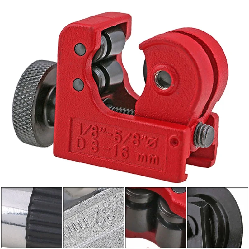 

16mm(5/8") Mini Copper Aluminum Iron Metal Tube Tubing Slice Cutter Pipe Knife Cut Plumbing Tool Shear