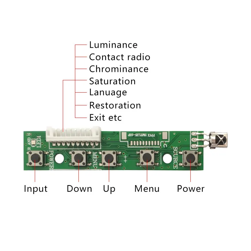 Для Raspberry Pi 3 2 ЖК-дисплей Экран дисплея 7 дюймов 1024*600 7300101463 E231732 на тонкопленочных транзисторах на тонкоплёночных транзисторах 50 шпильки мониторов происходит 2AV HDMI VGA