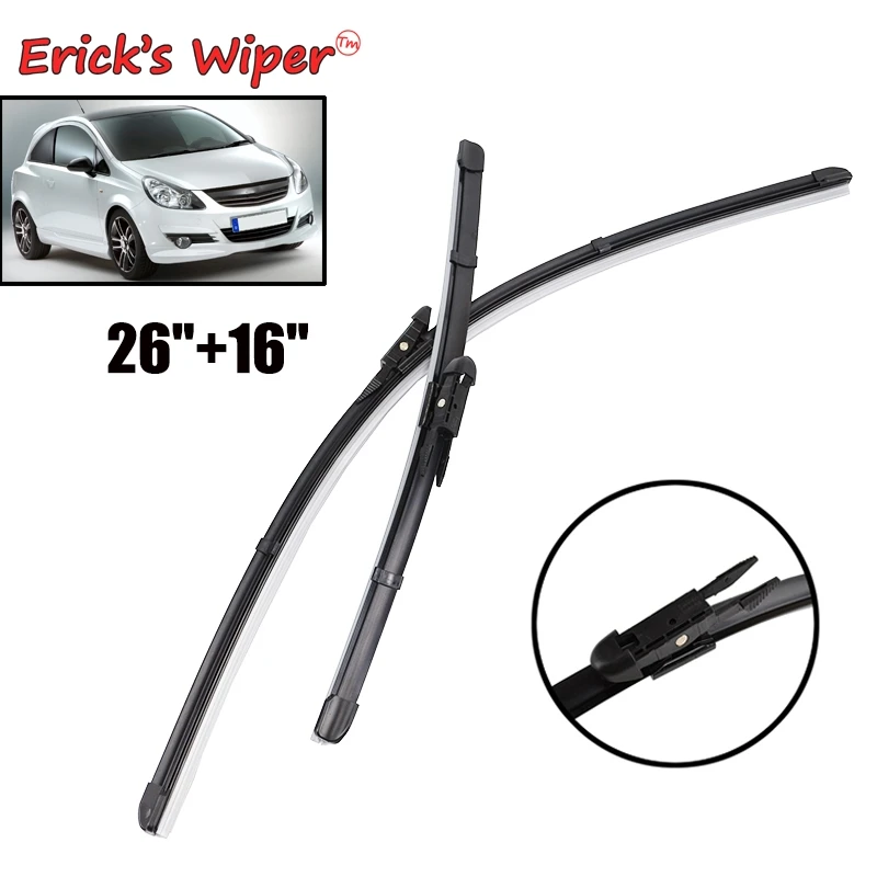 

Erick's Wiper Front Wiper Blades For Vauxhall Opel Corsa D 2006 - 2014 Windshield Windscreen Front Window 26"+16"