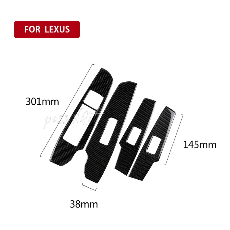 Карл-наклейка из углеродного волокна для автомобильного стеклоподъемника для Lexus IS250 300 H, аксессуары для автомобильного интерьера