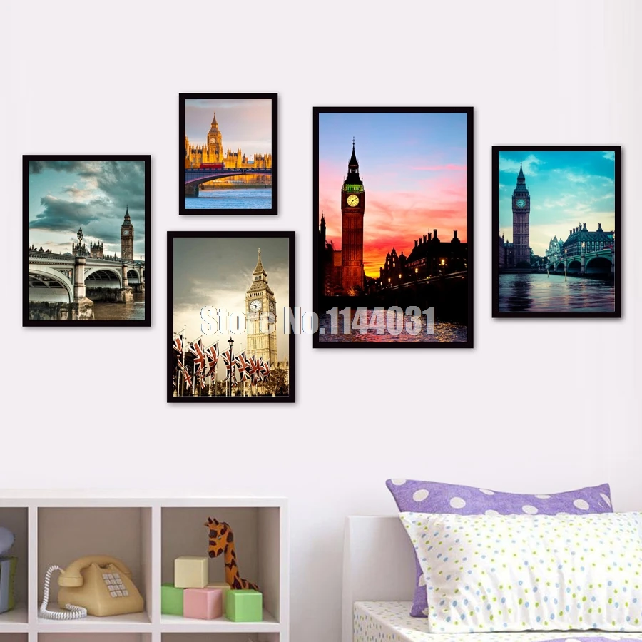 Diamond Embroidery Elizabeth Tower Diy Paintings Full Mosaic London Big Ben Picture Pattern Cross Stitch Rhinestone | Дом и сад