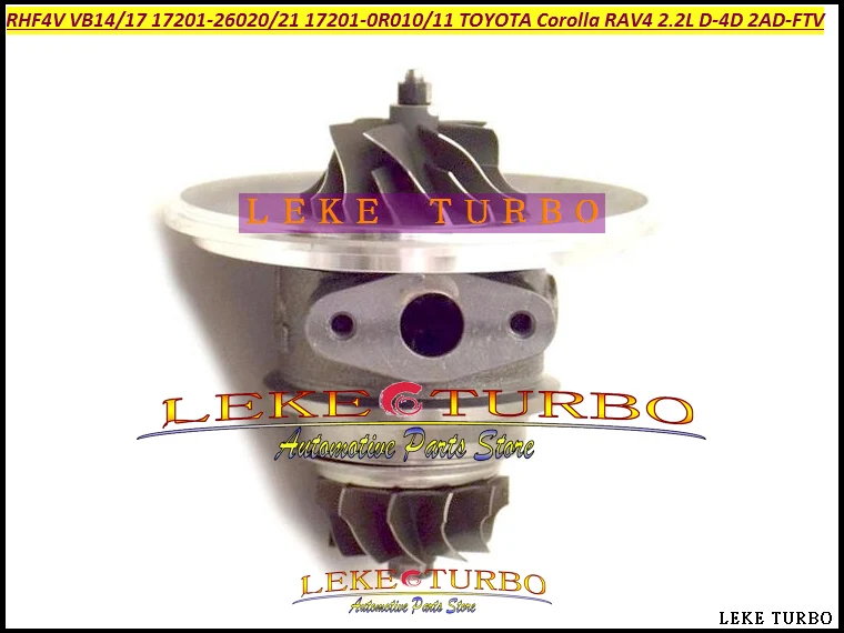 Turbo Cartridge CHRA Core RHF4V VB17 VB14 17201-0R010 17201-26020 17201-26021 For Toyota Corolla 2.2L D-4D 2005- 2AD-FTV (4)