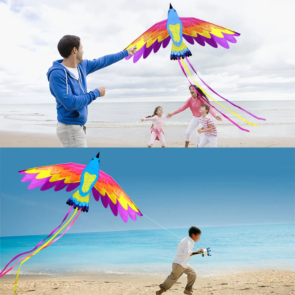Высокое качество 180*90 см красочные воздушный змей с одним леером спортивные пляжные для детей и взрослых пляжные воздушный змей с ручкой