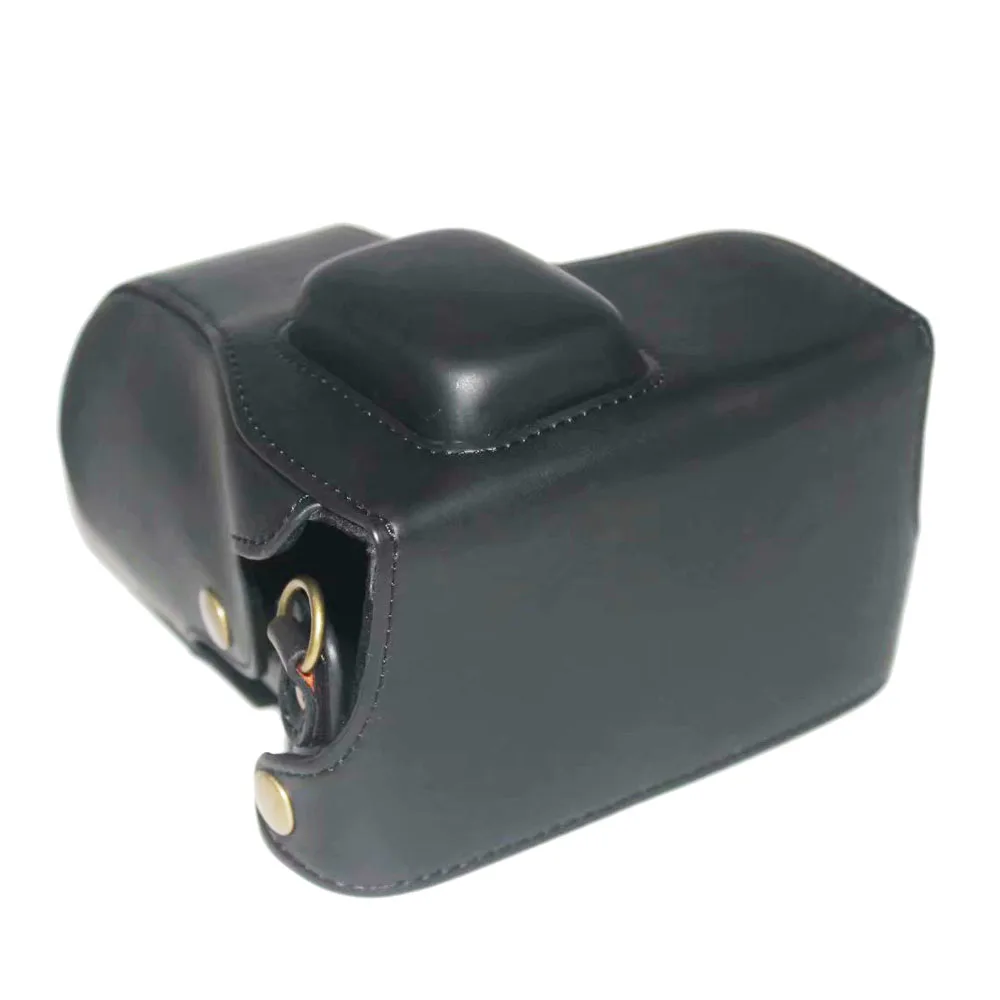 New PU Leather Camera Case Bag Cover For Samsung NX300 NX-300 With Camera Strap Black Coffee Brown camera handbag