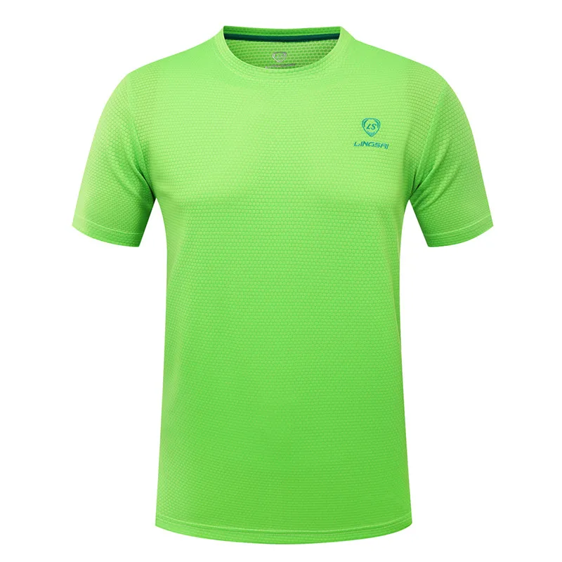 Для мужчин s велосипед рубашки Slim Fit тренировки Рубашки Мужской Обучение Футболка Для мужчин быстросохнущая Бег Велоспорт короткий рукав Джерси - Цвет: Зеленый