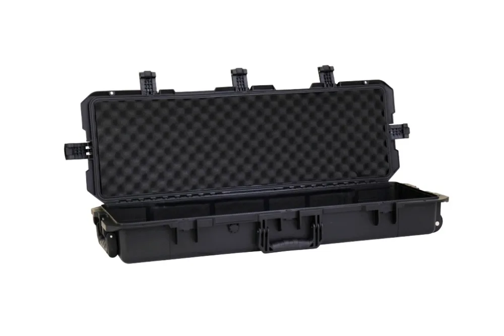shockproof waterproof 1750 long case,hard plastic case for rifle