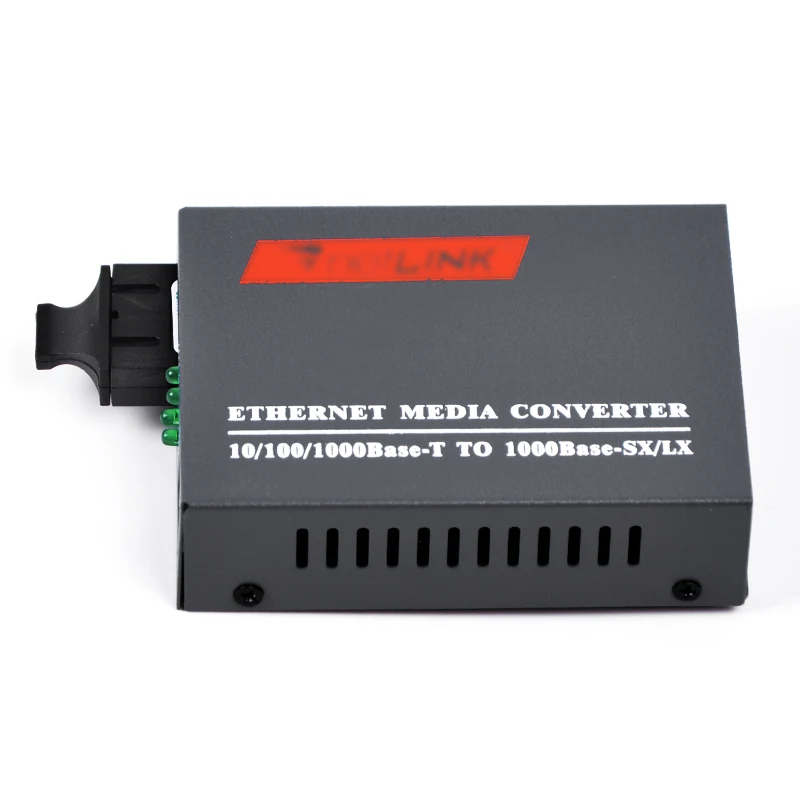 

HTB-GS-03 Optical Fiber Netlink Media Converter Gigabit 1000Mbps Single Mode Duplex SC Port 20KM External Power Supply