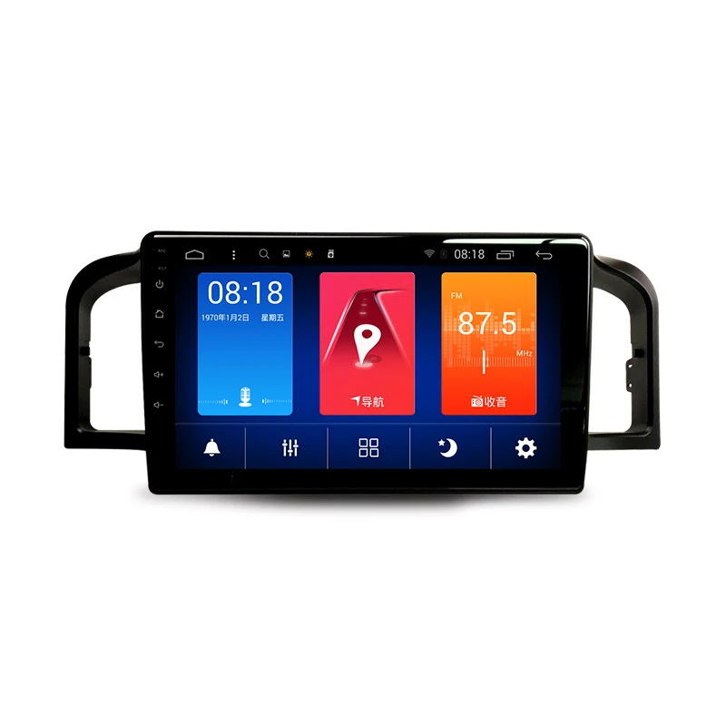 

2din Android 8.1 car radio for LIFAN 620 with 9inch capacitive touch screen gps navigation dual zone wifi 4g rear camera input