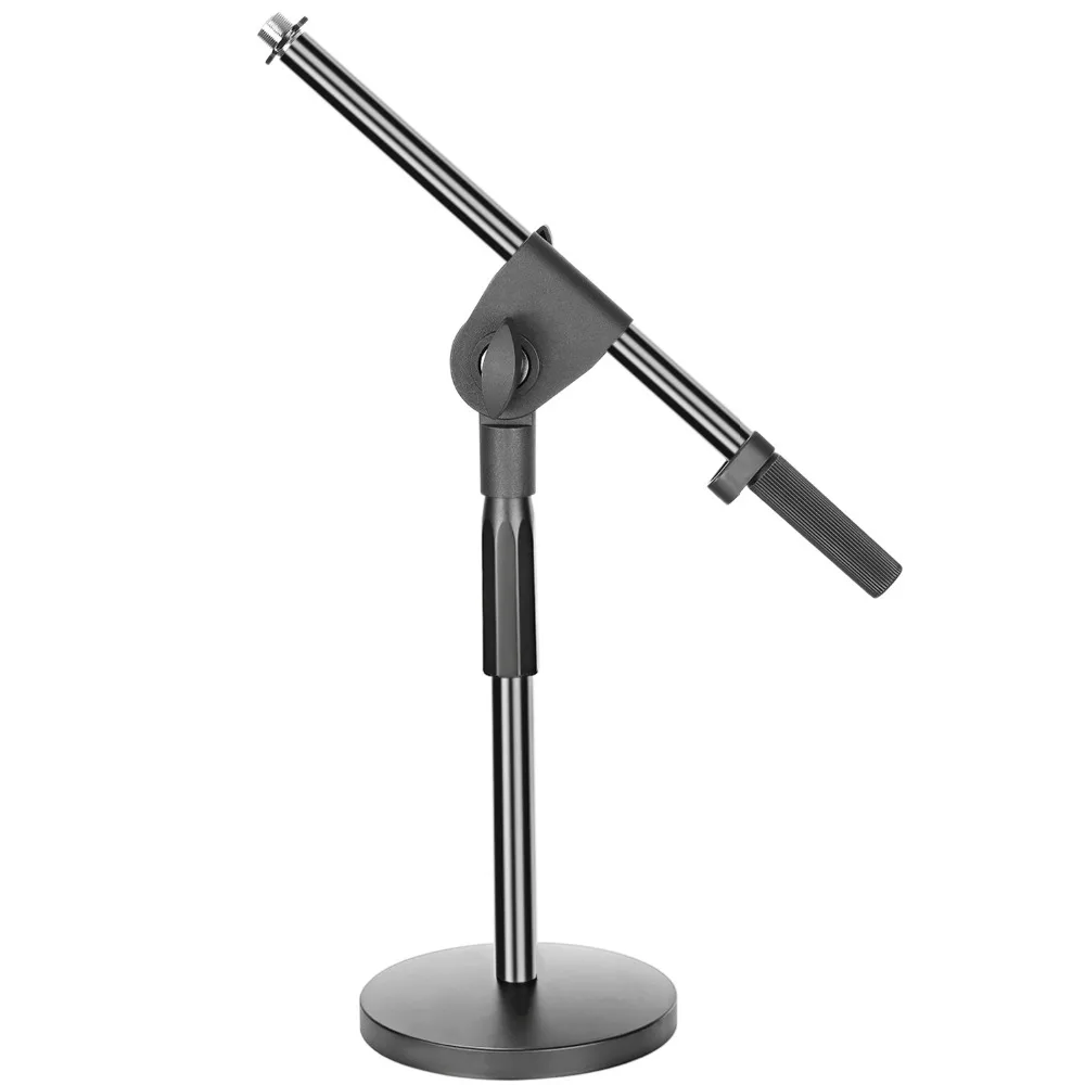 Neewer Adjustable Desktop Microphone Stand with Boom Arm 5 8 inch Threaded Mount for Dynamic Condenser